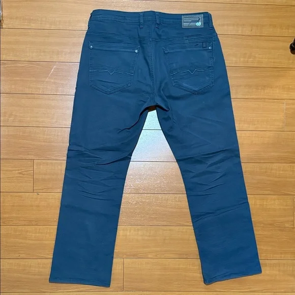 Buffalo David Bitton Men's Dark Blue Straight Jeans - Picture 6 of 6